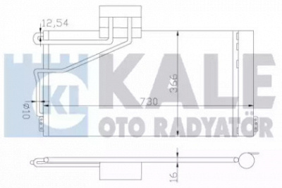 KALE OTO RADYATOR 387800 -  Конденсатор, кондиционер
